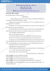 Đề thi giữa kì 2 Văn 7 - Đề số 14